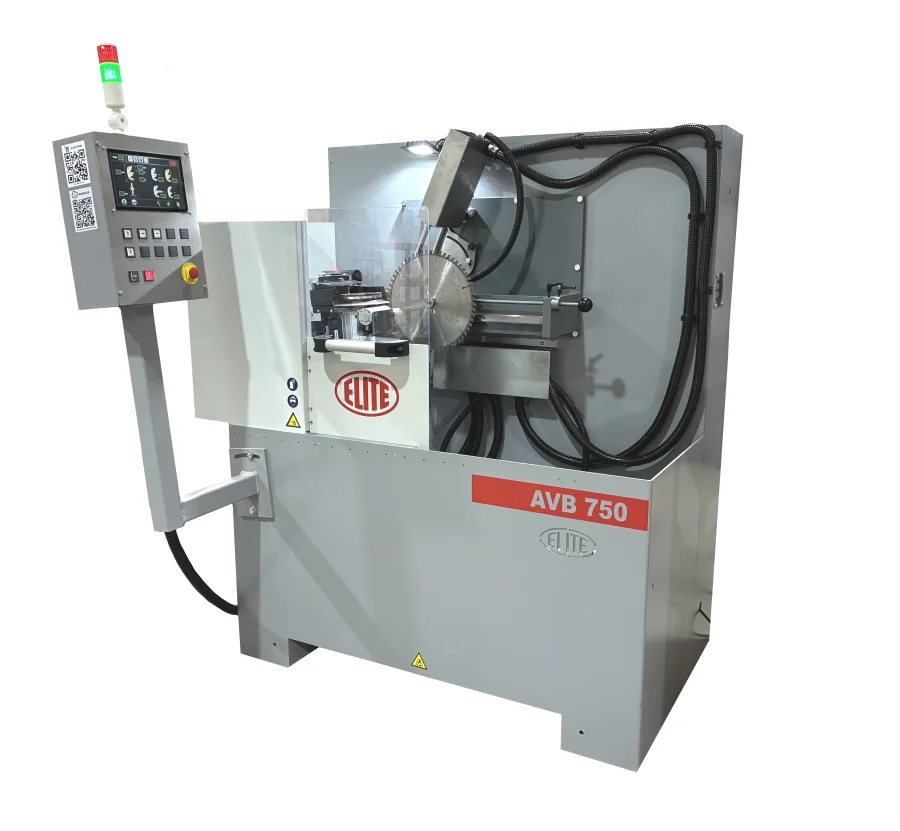 Affilatura di ssuperfici di spoglia e di taglio con mola perifera per lame circolare ELITE AVB 750