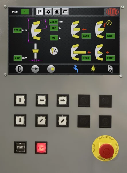 Pannello di controllo con display a colori del modello ELITE AVB 850