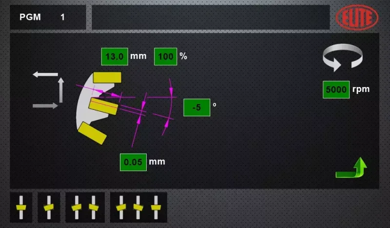 Touch screen che consente una programmazione rapida e semplice. Modello ELITE AVB 850