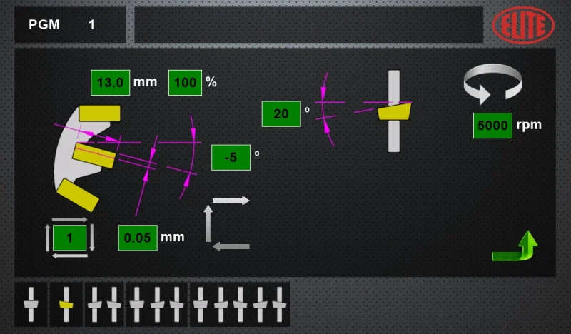 Touch screen che consente una programmazione rapida e semplice. Modello ELITE AVB 850